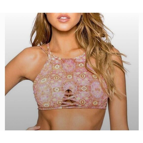 Frankies bikini high neck bikini top size M - Picture 6 of 6